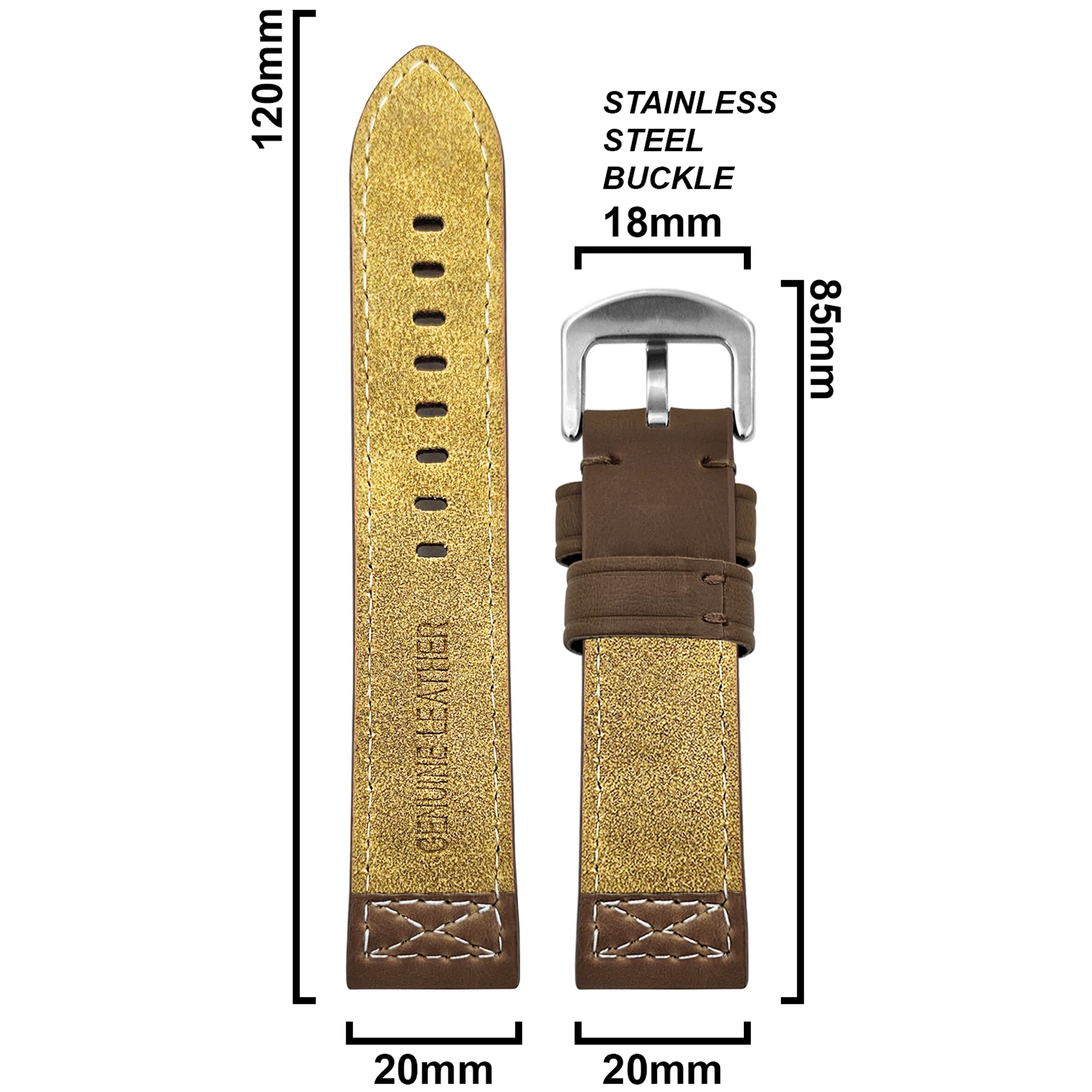 DBLACK [CROXX] THICK STRAP DESIGN, LEATHER STRAP - Image 16