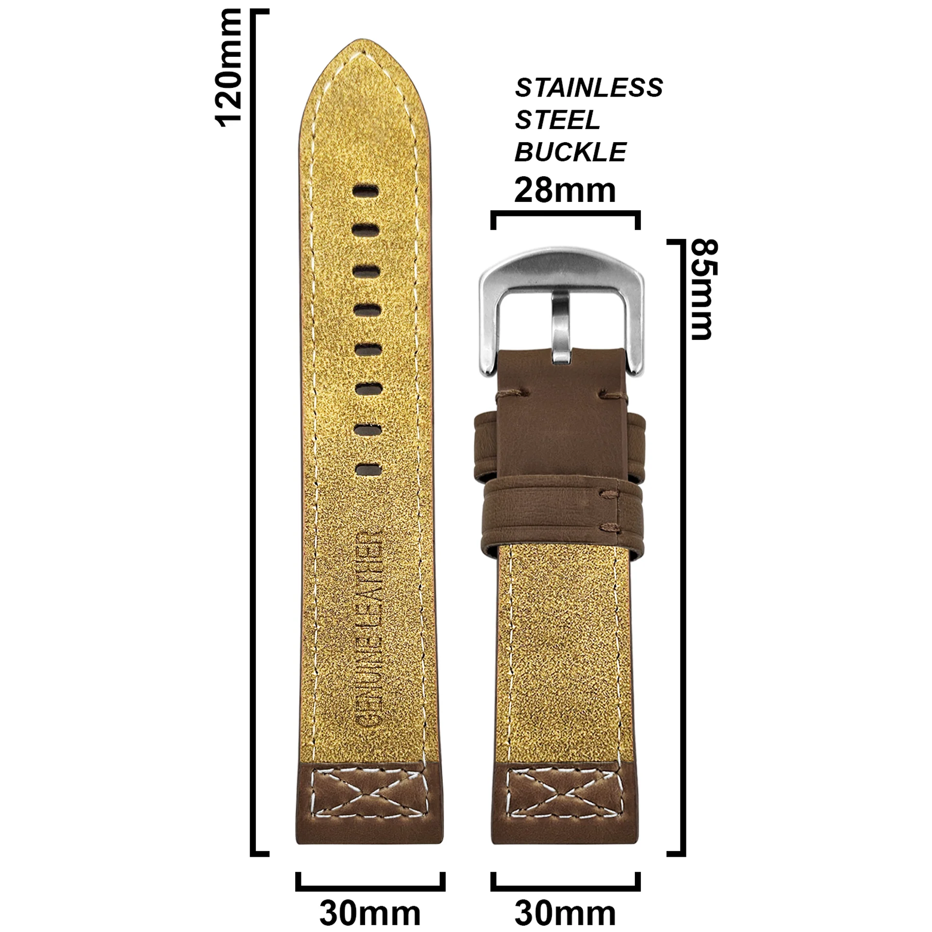 DBLACK [CROXX] THICK STRAP DESIGN, LEATHER STRAP - Image 21