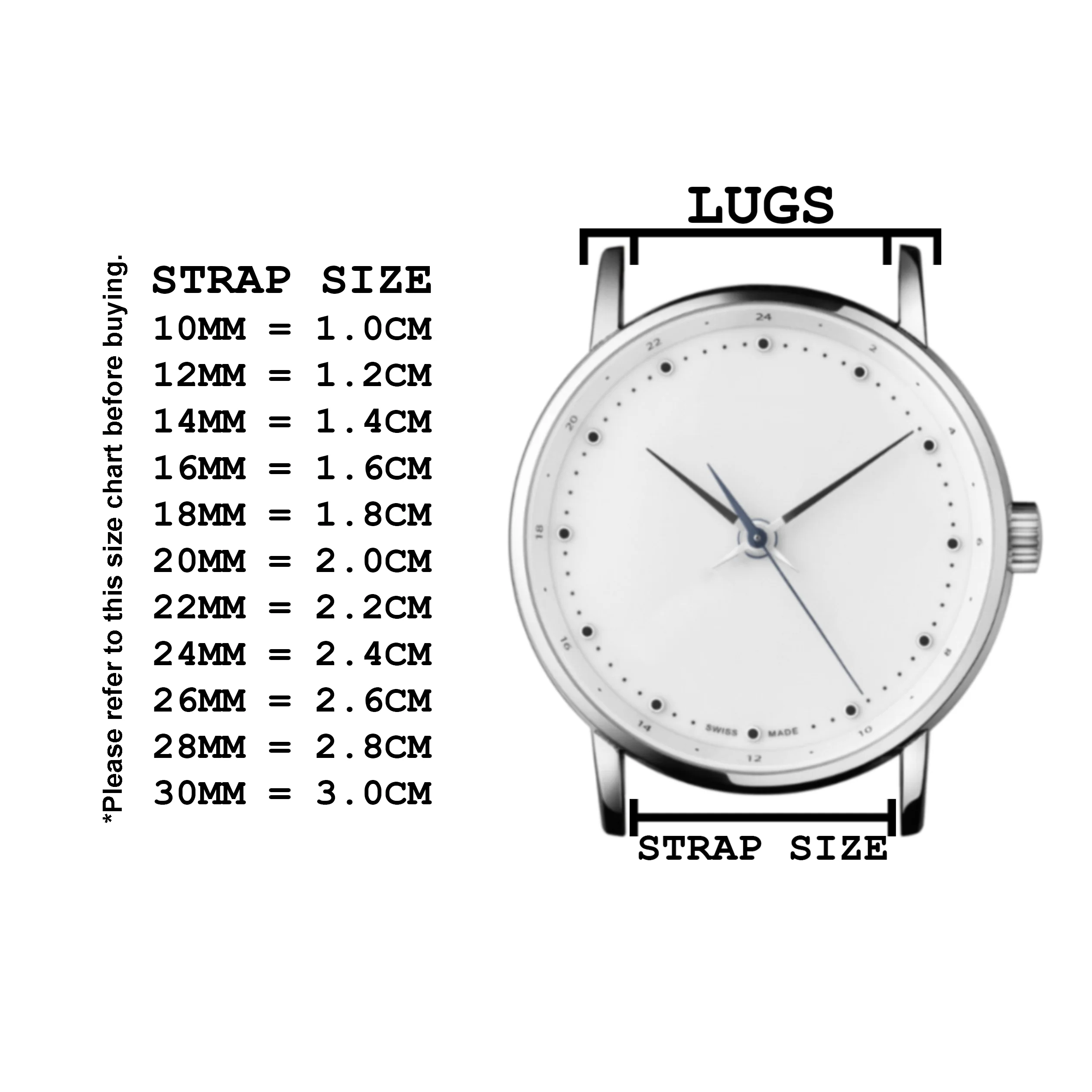 DBLACK [FSLDS-05] 22MM NYLON STITCH w/ QUICK RELEASE - LEATHER WATCH STRAP // PERFECT FOR "FOSSIL" WATCHES - Image 4