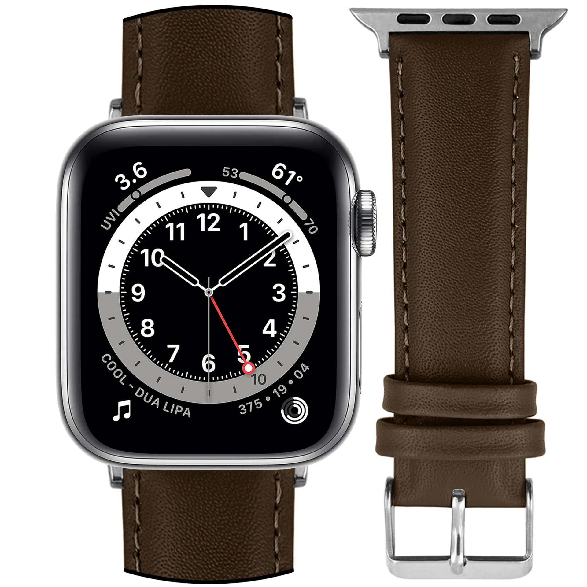 DBLACK [NAGATA2] LEATHER WATCH STRAP // DESIGNED FOR "APPLE" SMARTWATCHES - Image 3