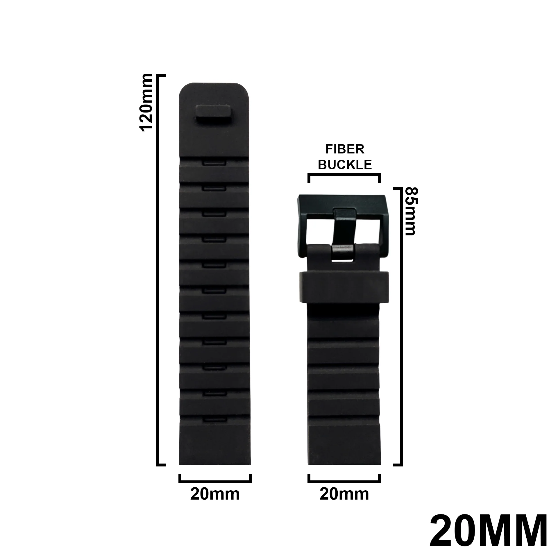 DBLACK [SADIDA] SIMPLE LINE DESIGN, SILICONE STRAP - Image 3