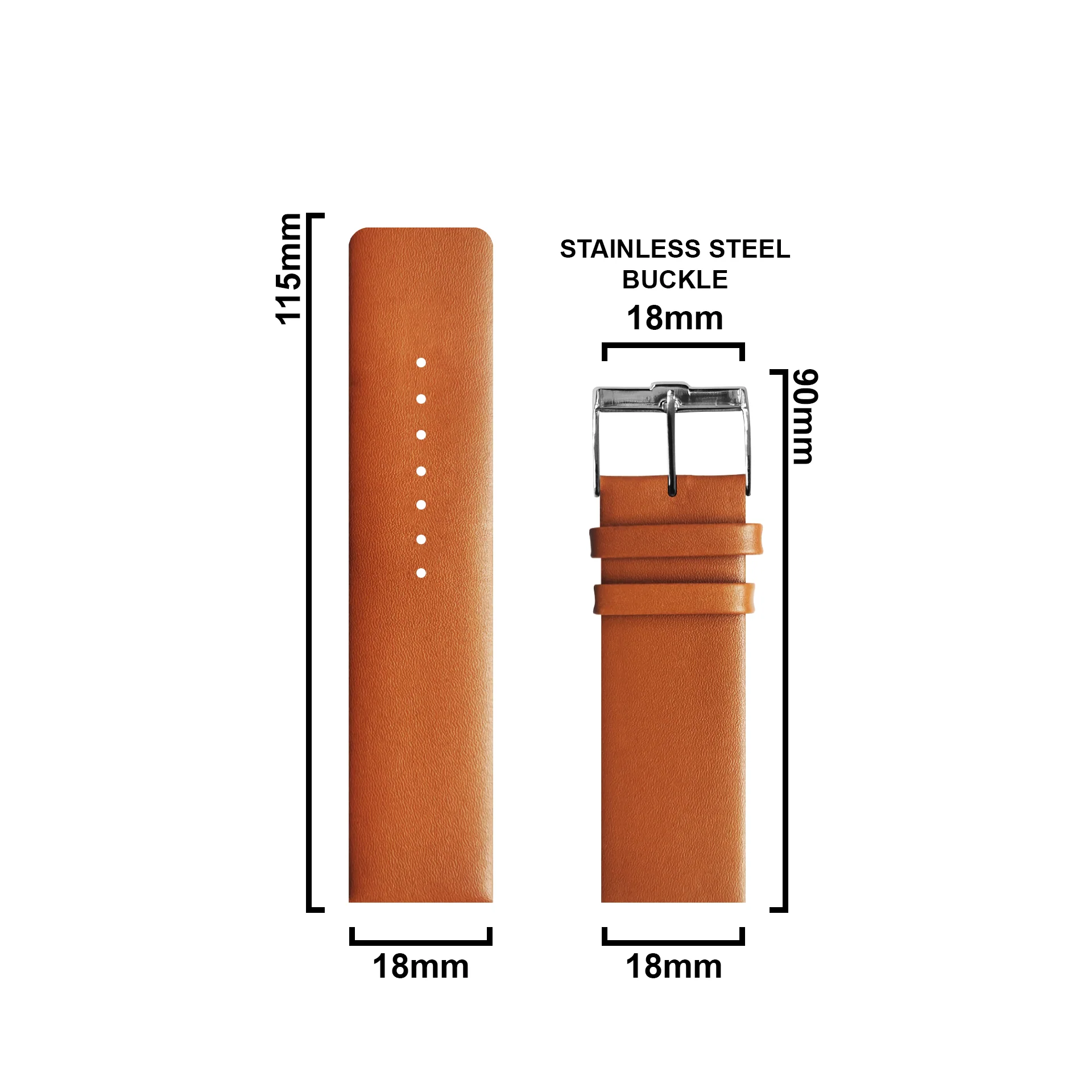 DBLACK [TNDS1] THIN LEATHER STRAP // FOR "TITAN EDGE SLIM" WATCHES - Image 13